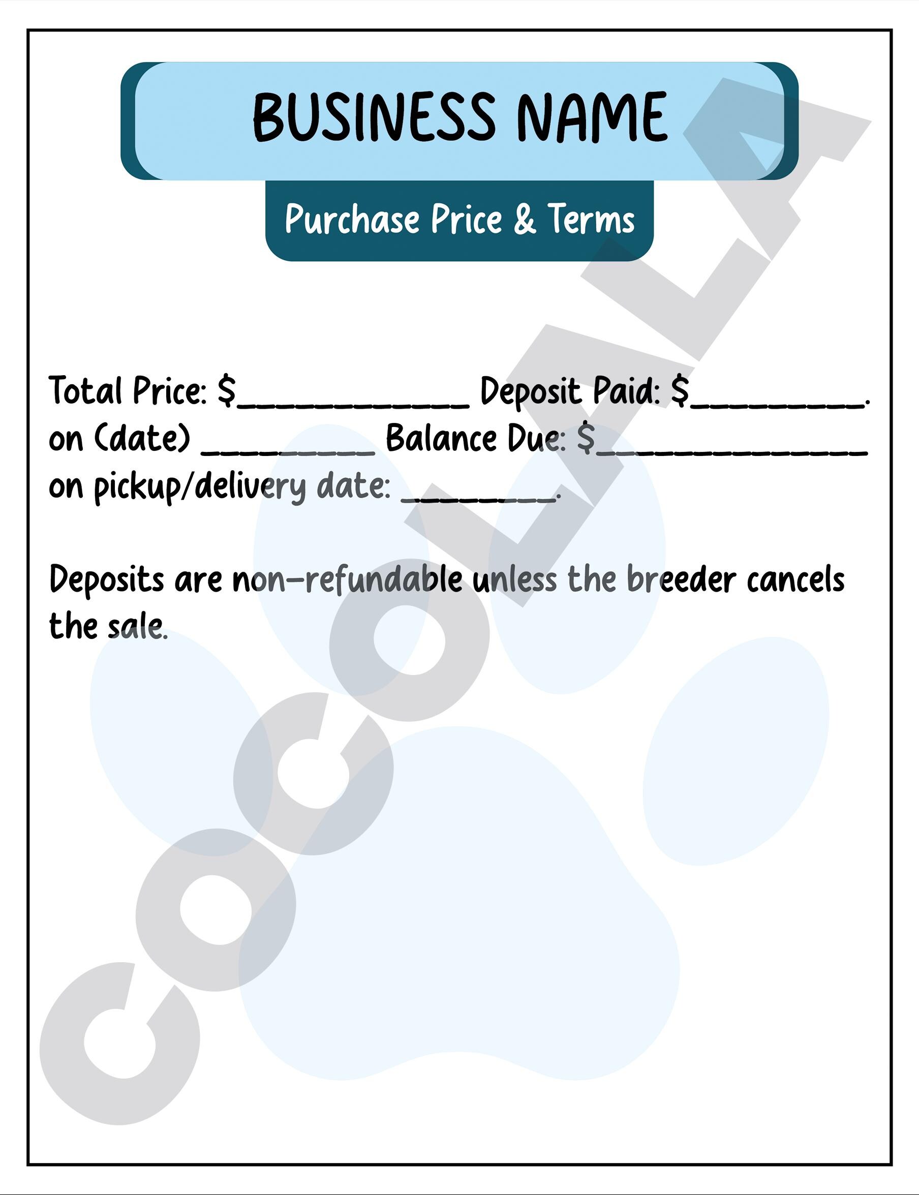 Owner Pack Editable Puppy Pack for Breeders – Dog Breeder Records, Vaccination ...
