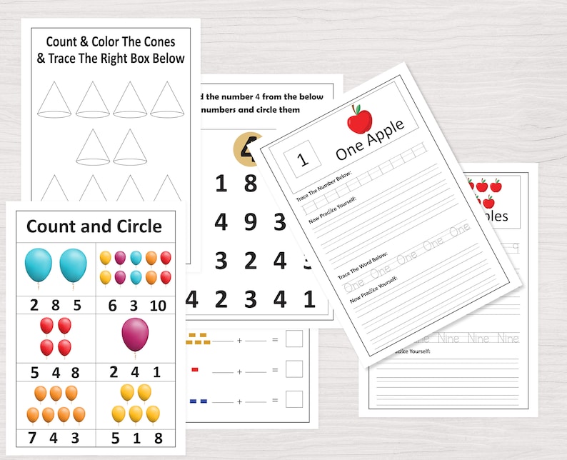 number worksheets grade one math pages 1st grade math practice pages kindergarten number worksheets math worksheets addition subtraction pages for kids number worksheet book kids worksheet book kids school  number plus minus practice pages