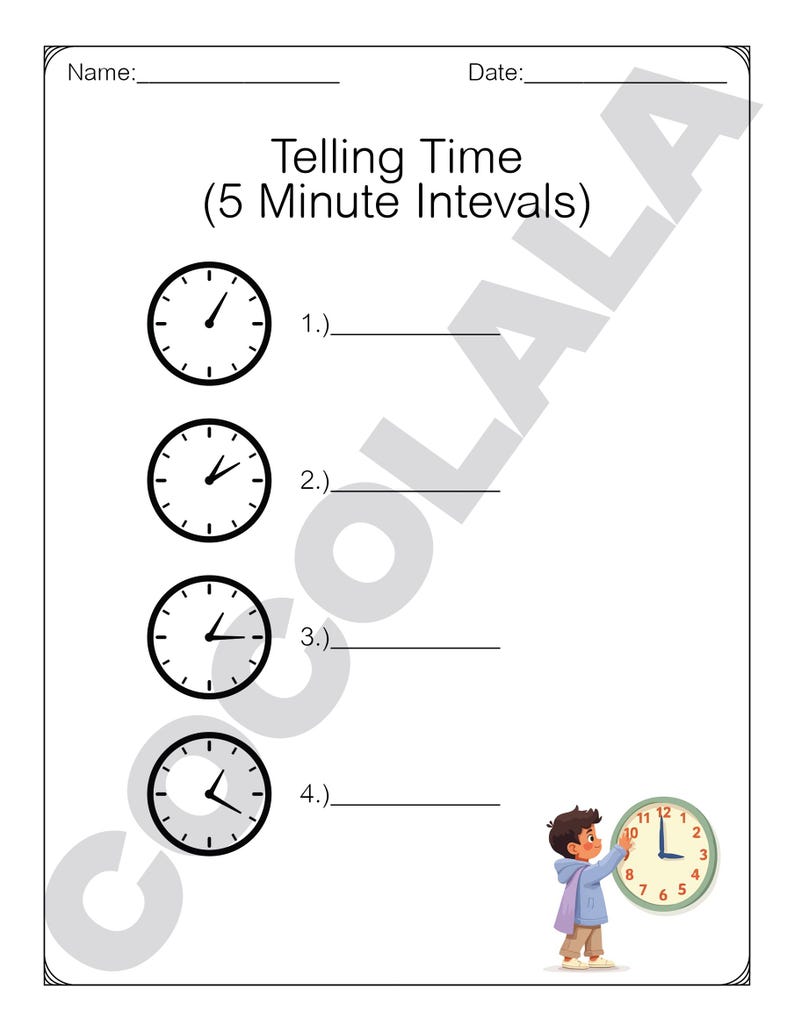 May include: A collection of 70 Math Grade 3 worksheets focused on time and calendar concepts. The worksheets feature exercises on time phrases, calendar months, and telling time in 5-minute intervals. The pages are white with black text.