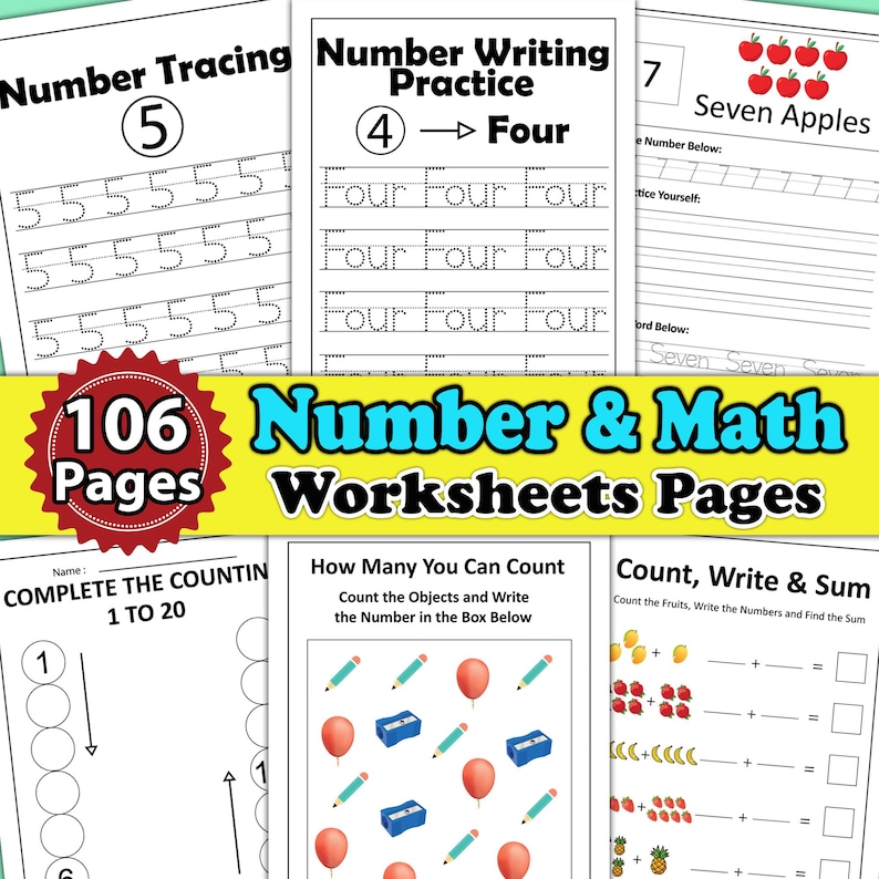 number worksheets grade one math pages 1st grade math practice pages kindergarten number worksheets math worksheets addition subtraction pages for kids number worksheet book kids worksheet book kids school  number plus minus practice pages
