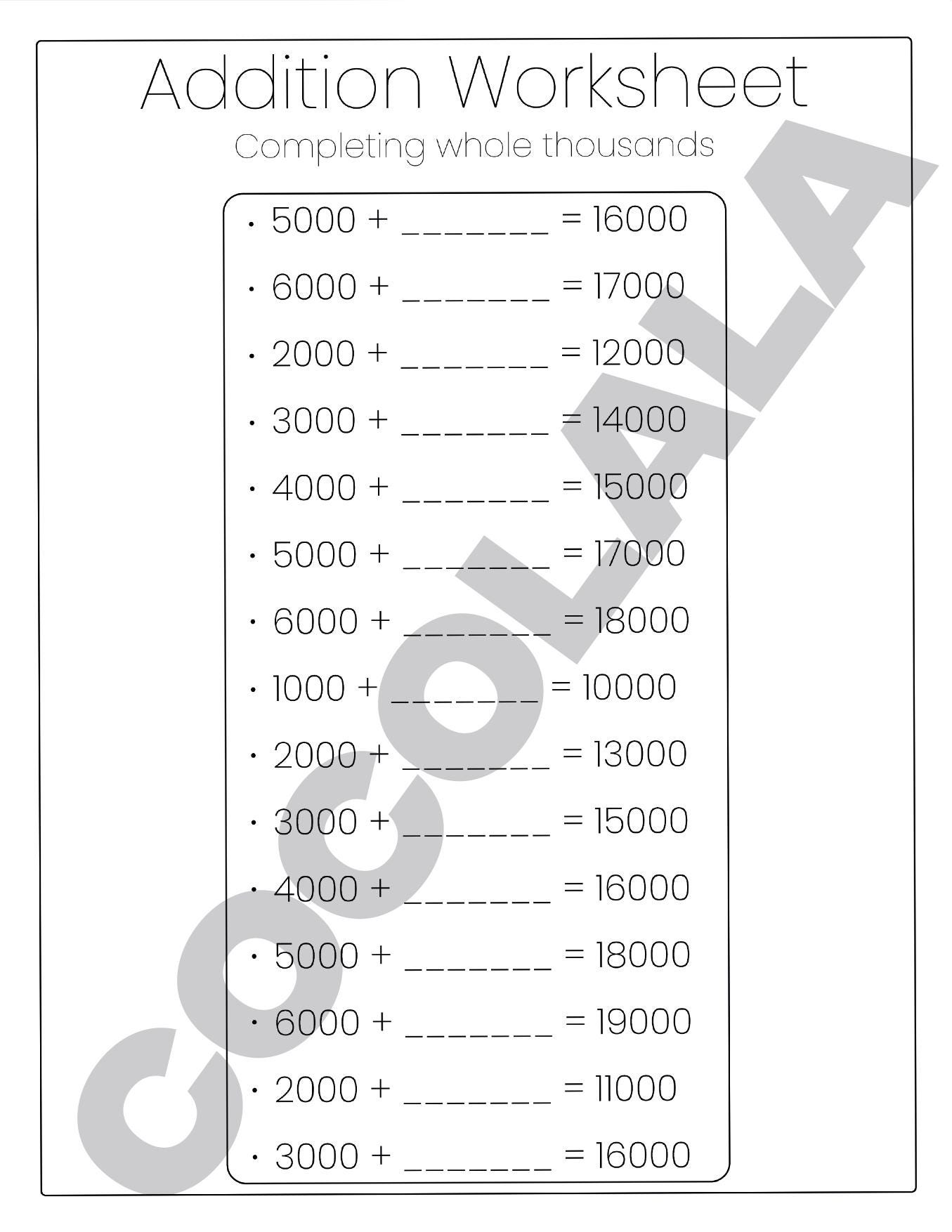 3rd Grade Addition Math Worksheets 170 Pages | Grade 3 Addition, Summer ...