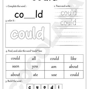 Bundle of printable sight word resources including 100 Fry First sight words, 103 sight words, Build the Word activities, Sight Word Dab pages, and 50 Sight Words Practice worksheets. Designed for PreK to Grade 1 literacy development. Combines tracing, dot marker, writing, matching, and building formats for diverse practice. High-quality PDF download for immediate printing and use in classrooms or home learning.