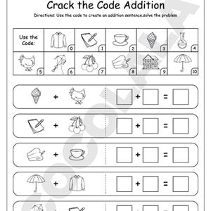 Kindergarten and preschool math worksheets featuring addition and subtraction problems for early learners. Includes 50+ printable pages in PDF format, ideal for classroom, homeschool, or at-home practice. Designed for kids aged 4–6 to build strong foundational math skills through engaging visuals and structured exercises. Instant download, easy to print and reuse.