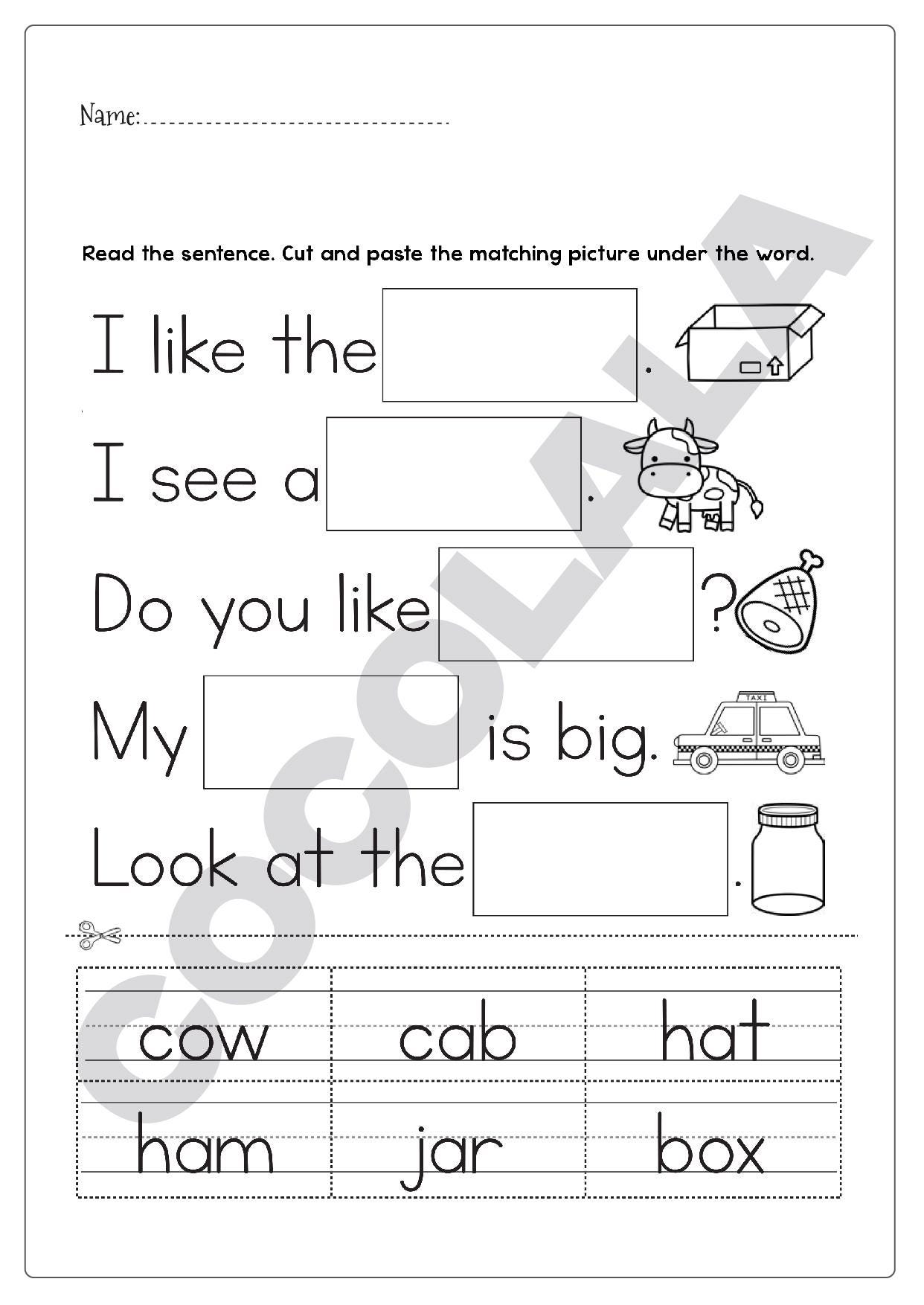 Montessori CVC Words, Objects, Worksheets & Printable for Toddlers ...