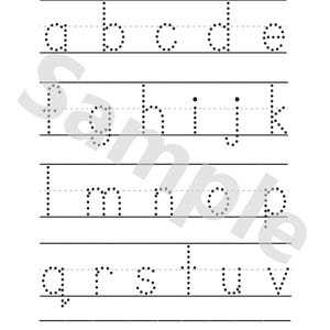 26 small letters for handwriting practice, uppercase and lowercase letters tracing & handwriting practice pages, alphabet tracing pages alphabet worksheets for kids toddlers activity book abc learning book tracing book ELA learning worksheets