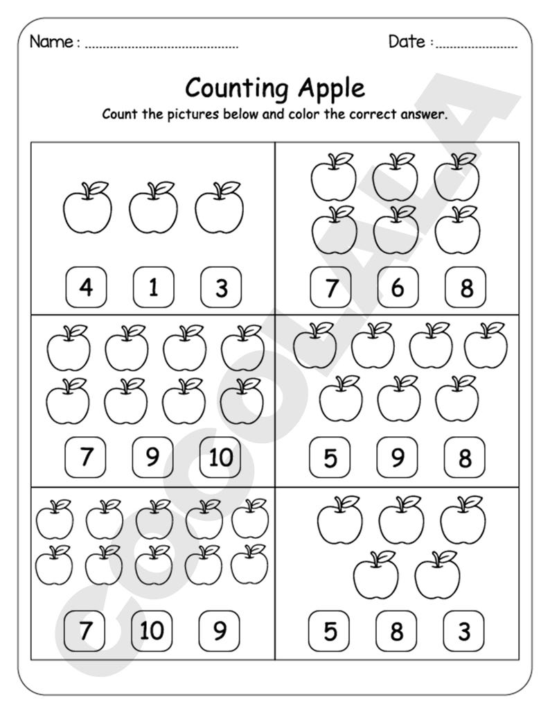 Number Worksheets Printable for Kindergarten includes 20+ math activity pages covering numbers 1–10. Kids will trace, count, and write numbers with the help of visual cues and engaging illustrations. Perfect for preschoolers and early learners to develop counting and number recognition skills. The downloadable PDF is printer-friendly and designed for A4 or 8.5 x 11" paper. Ideal for homeschooling, classroom use, or math learning centers.