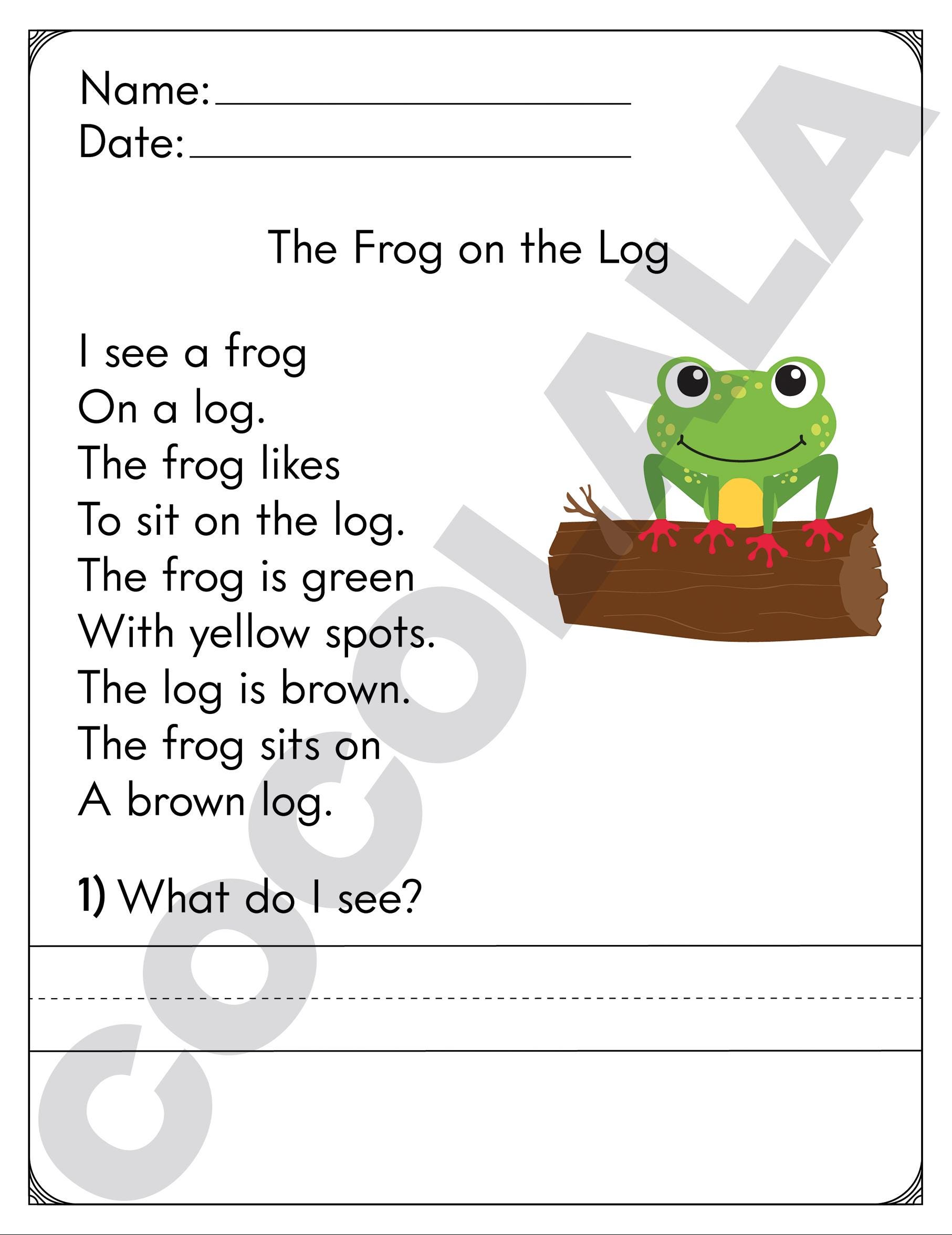 30 Reading Comprehension Worksheets Printable | Kindergarten First ...