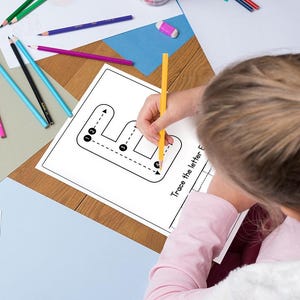 uppercase lowercase alphabet tracing trace capital letter small letter letters tracing pages kids activity pages homeschooling preschool tracing letters practice book with instruction 26 capital letters for handwriting practice in 1 page, 26 small letters for handwriting practice in 1  page, along with 4 different uppercase and lowercase letters tracing & handwriting practice pages, respectively A,B & a, b