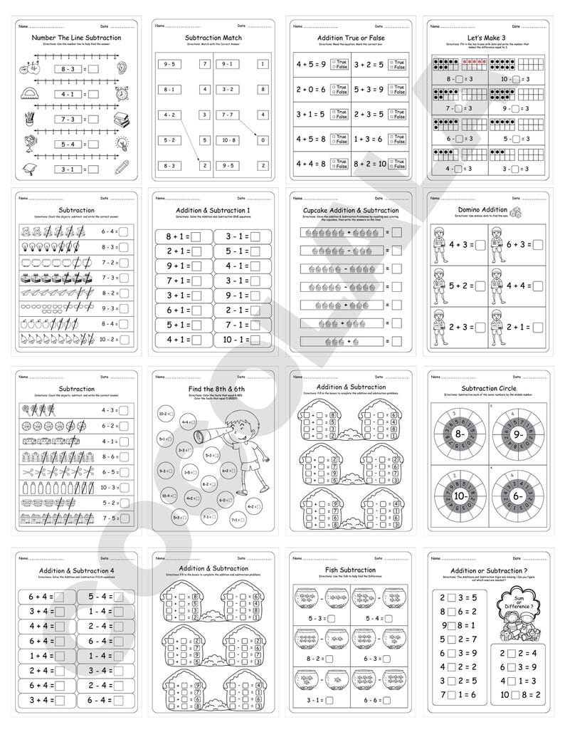 Printable Toddler Worksheets Learning Bundle includes over 100 pages of engaging activities for preschool and kindergarten children. Features alphabet tracing, numbers, sight words, math, patterns, coloring, and fine motor skills exercises. Designed for early learning at home or school, this instant PDF download provides fun and foundational education for toddlers. Print on A4 or 8.5 x 11" paper and reuse unlimited times for practice and play.