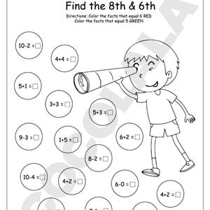 Kindergarten and preschool math worksheets featuring addition and subtraction problems for early learners. Includes 50+ printable pages in PDF format, ideal for classroom, homeschool, or at-home practice. Designed for kids aged 4–6 to build strong foundational math skills through engaging visuals and structured exercises. Instant download, easy to print and reuse.