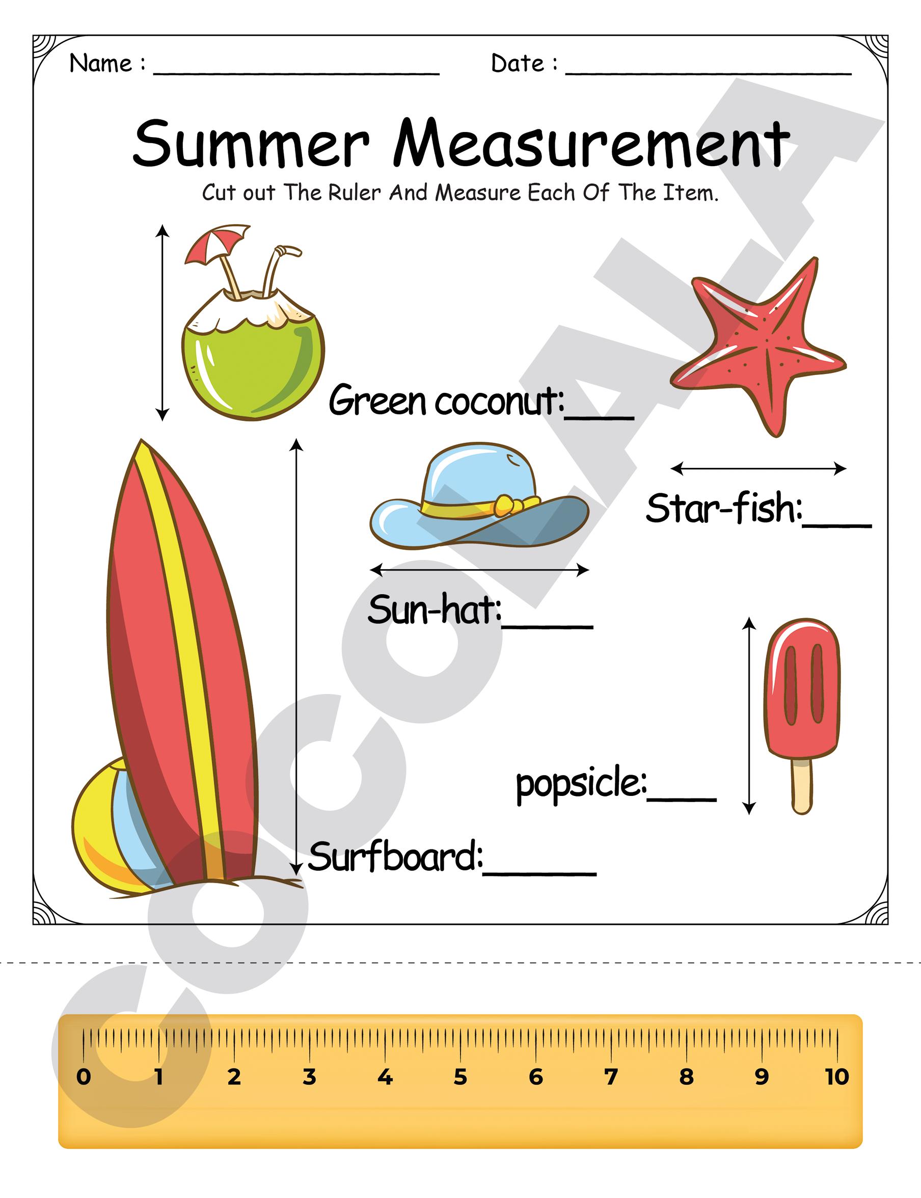 First Grade Summer Review Worksheets Printable | Math & Literacy Pack ...