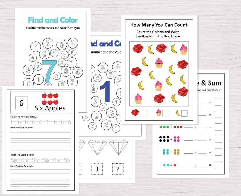 number worksheets grade one math pages 1st grade math practice pages kindergarten number worksheets math worksheets addition subtraction pages for kids number worksheet book kids worksheet book kids school  number plus minus practice pages