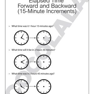 May include: A collection of 70 Math Grade 3 worksheets focused on time and calendar concepts. The worksheets feature exercises on time phrases, calendar months, and telling time in 5-minute intervals. The pages are white with black text.