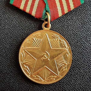 USSR - Medal 3st class for 10 years of impeccable service