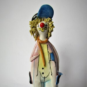 Porzellan Figur Clown 14 cm. PASTEL KERAMIK