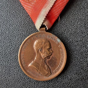 Austrian Military Bravery Medal Bronze Grade - Der Tapferkeit