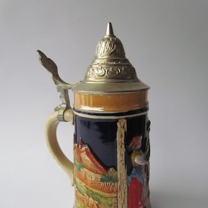 tasse vintage allemande de 0,3 litre avec couvercle