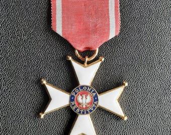 Ｐポーランド軍＊ポロニアレスティトゥータ勲章＊司令官クラス（実物） Pポーランド軍＊ポロニアレスティトゥータ勲章＊司令官クラス（実物