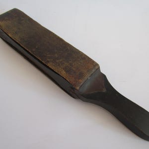 Pedra de toque vintage para afiar navalhas retas 27,5 cm
