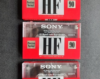 Sony C-90HF AUDIO CASSETTE Reproduction Type I Normal BIAS 90 Min New/Sealed