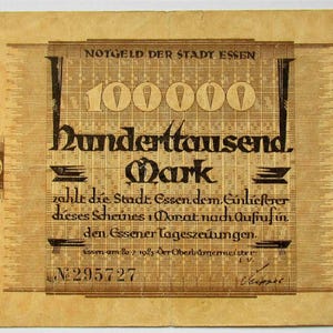 Germany ESSEN 1923 = 100000 MARK # 295727