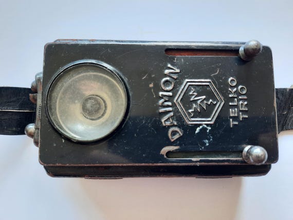 Lampe Torche Vintage DAIMON Focus LR 20 – Bleue – Années 70 – Allemande – Fonctionnelle