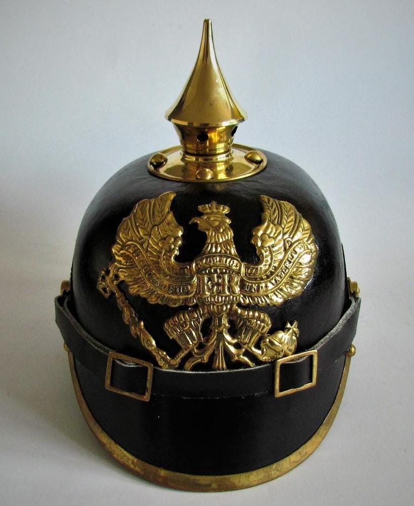 1915型ピッケルハウベ(改造品) Yahoo!オークション -「ピッケルハウベ」(個人装備) (ミリタリー)の