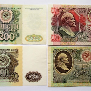 UdSSR Satz von Banknoten