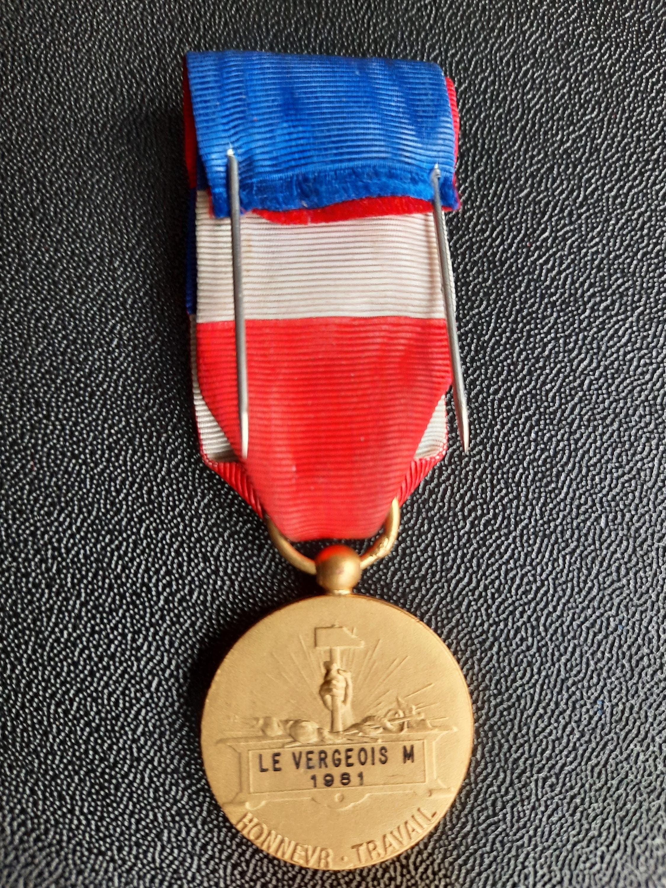 France - Medal HONNEUR TRAVAIL - Etsy