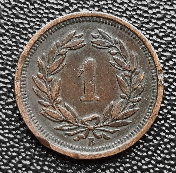 Switzerland 1 Rappen 1878 - Etsy
