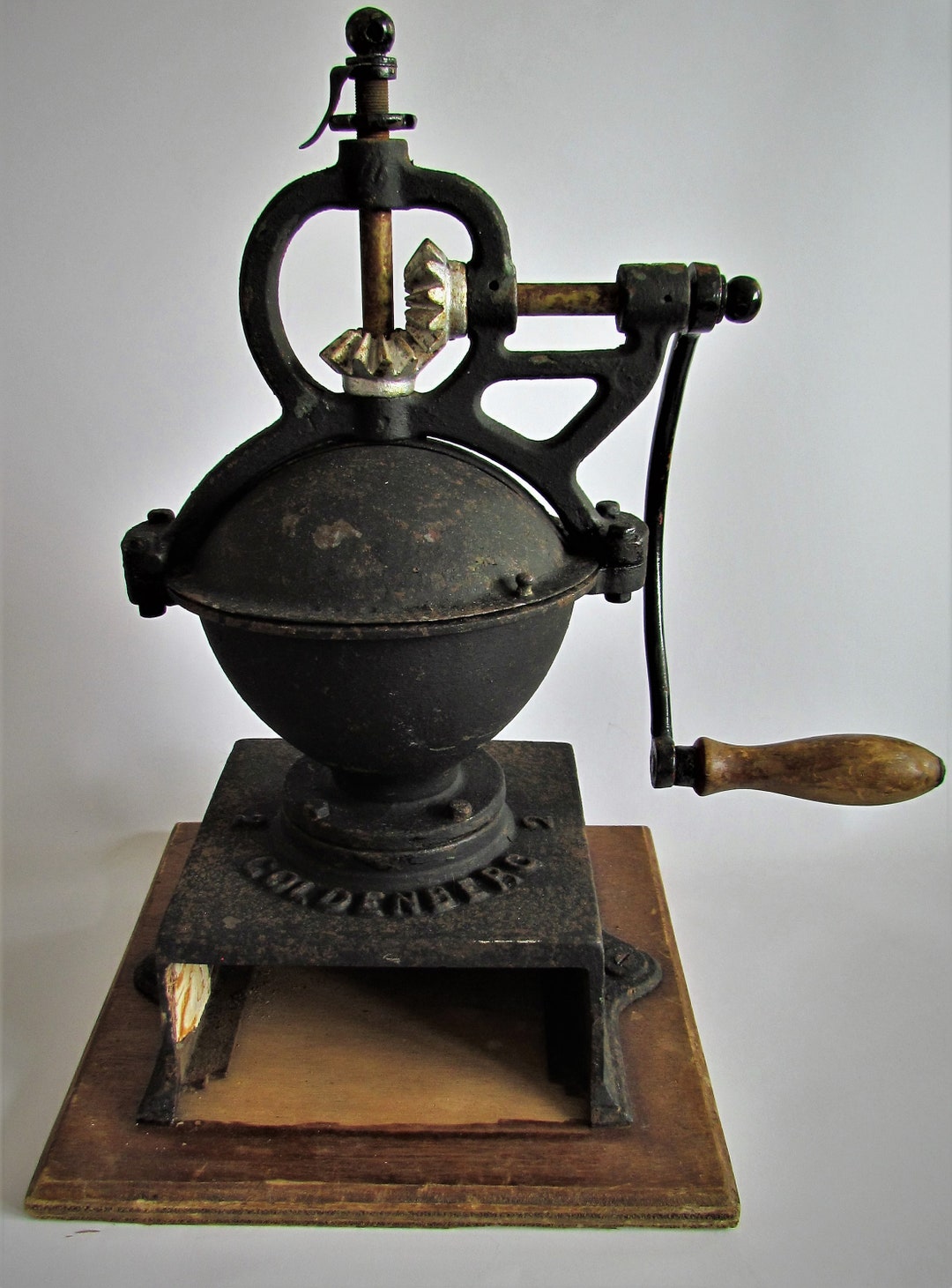 Antique Large Coffee Grinder for Bargoldenberg GARANTIE Etsy