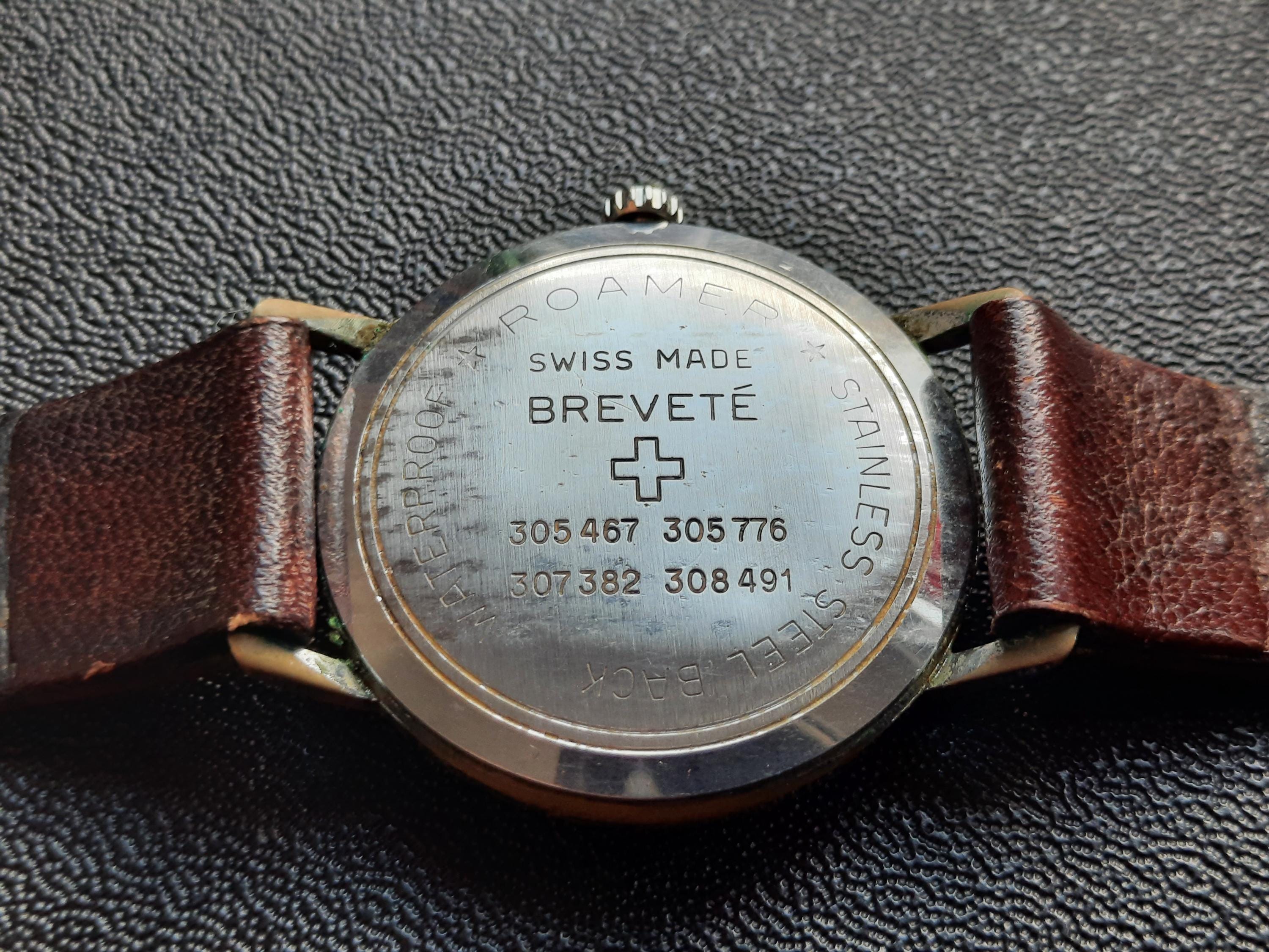 Vintage Mechanical Men's Watch -ROAMER - Swiss-made BREVETE