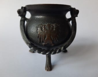 Vintage Copper Kettle 0.25L with the coat of arms of the land of Silesia 