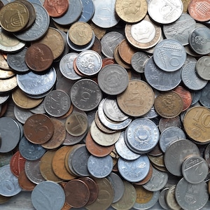 set of coins from different countries - 900 grams = #17