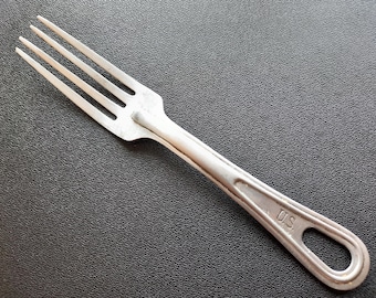 Tenedor de acero original del ejército estadounidense SILCO