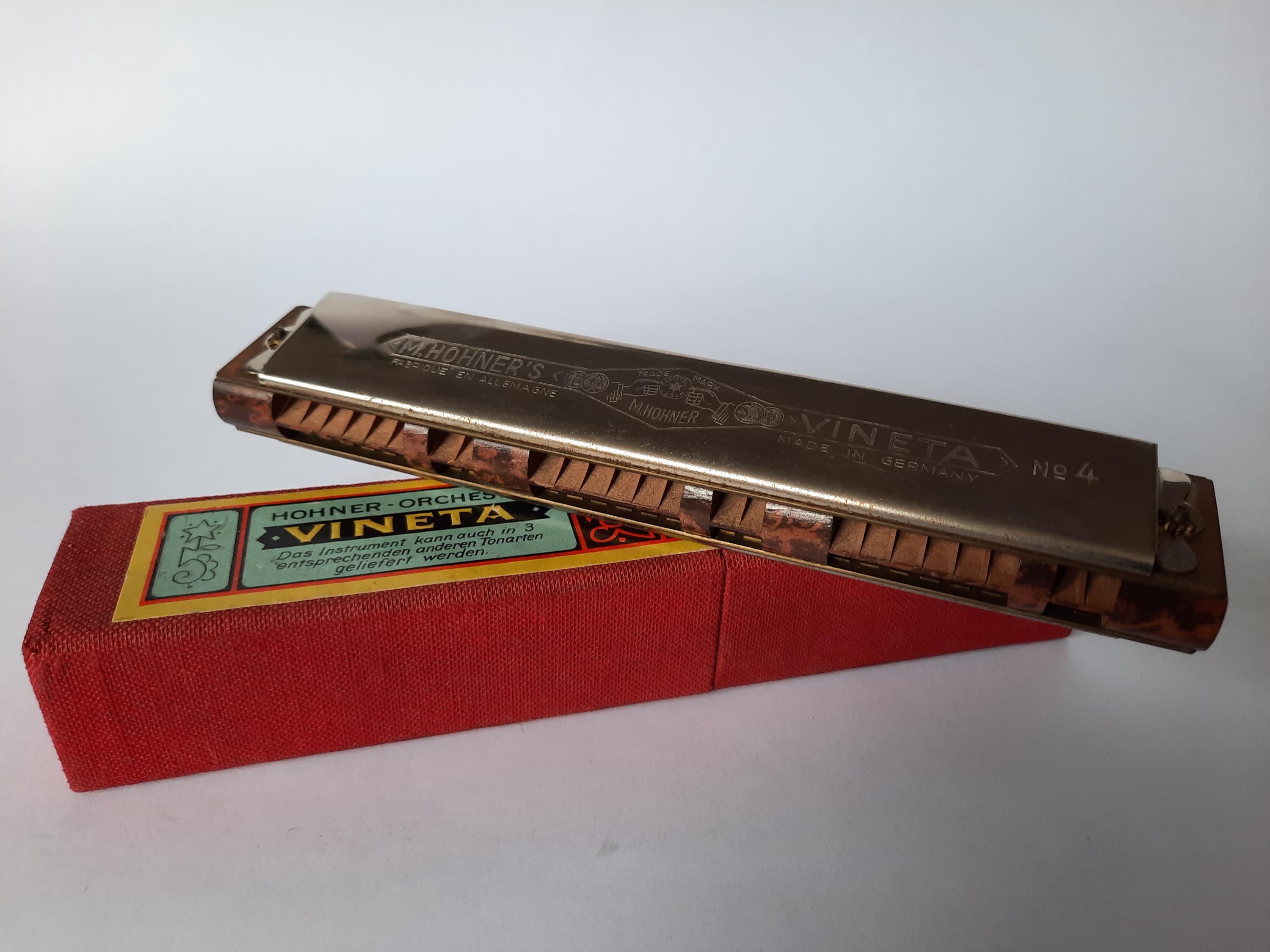 Vintage Harmonica M.HOHNER-ORCHESTER VINETA #4 - Etsy