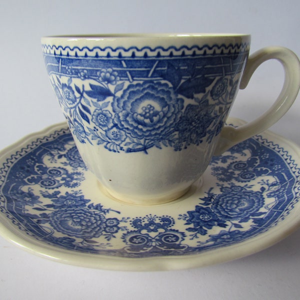 Vintage Tea Cup and Saucer VILLEROY&BOCH BURGENLAND