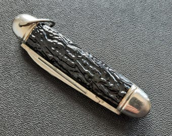 Couteau De Poche Vintage Richard's Sheffield England Années 40 - Chromé, Avec Tire-bouchon - Bakélite