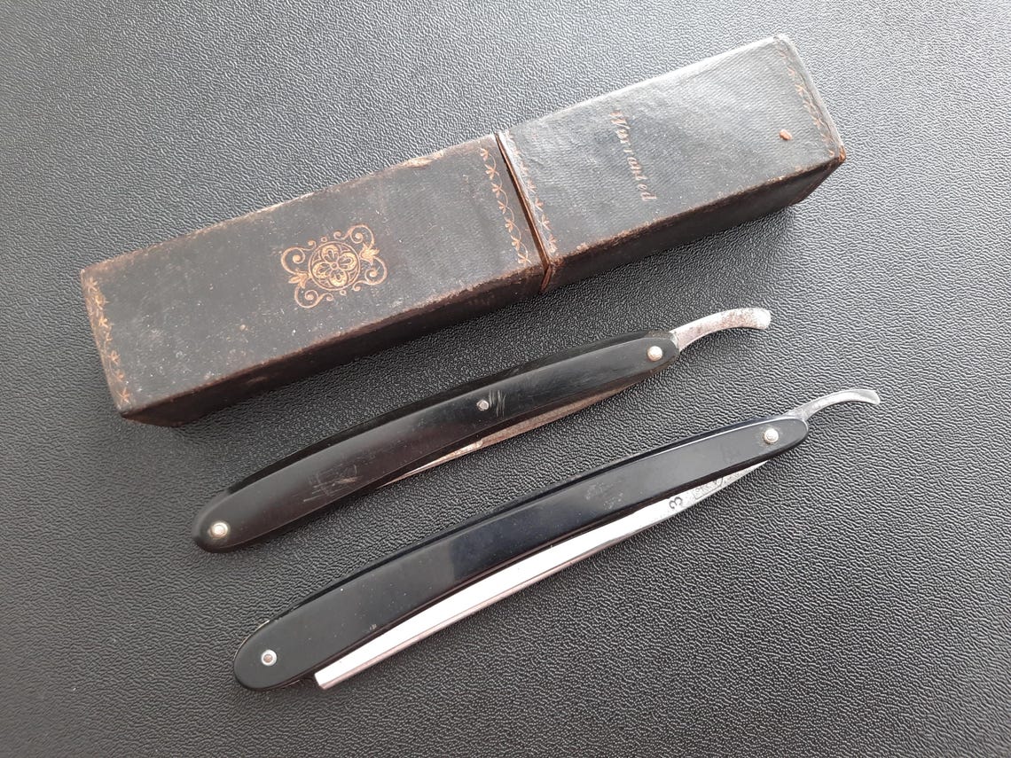 4s Razor Vintage Vintage Pair of Straight Razors - Etsy