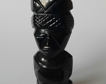 アステカの黒曜石像、石の彫刻、マヤの置物 - Etsy 日本
