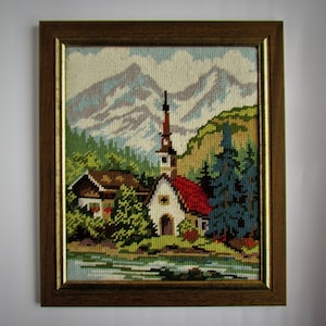 tapestry framed church