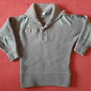 Vintage Austrian Mountain Rifle Thick Wool Sweater 48/50-175/185