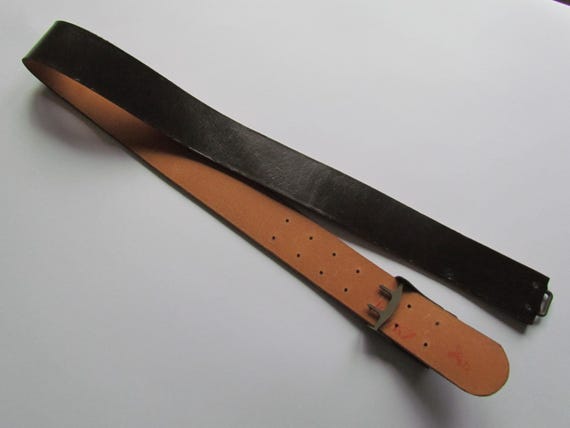 Czechoslovakia - Original Army Leather Belt With a Buckle of  display picture 2