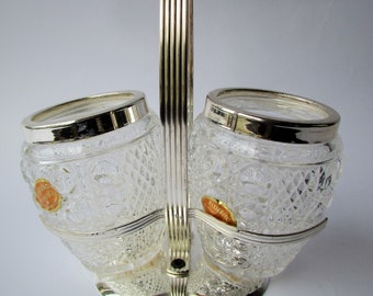 Set tavolo portaspezie vintage - H-16 cm
