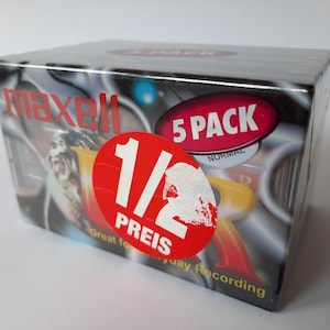 Pack of 5 Audio Cassettes MAXELL UR 90