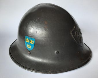 スイス製スチールヘルメット M-18 - 民間防衛 - オリジナル - Etsy 日本