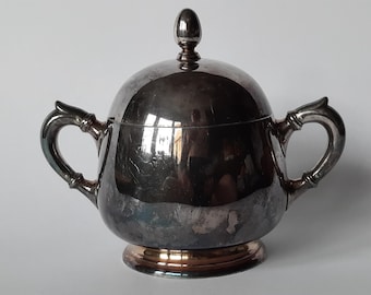 Vintage Metal Sugar Bowl ART.KRUPP BERNDORF 25 cl