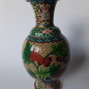 Vintage Chinese Cloisonne Vase