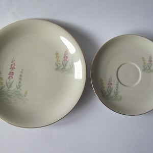 Vintage porcelain 2 plates 14.5 cm + 19 cm. KPM Krister