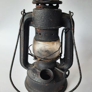 Antique Small 16 cm Kerosene Lamp FROWO 43